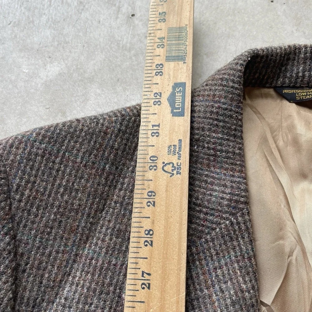 Vintage‎ Donegal Tweed Fleck Blazer Men 46 Brown Pietro Rossi Sport Coat 70s